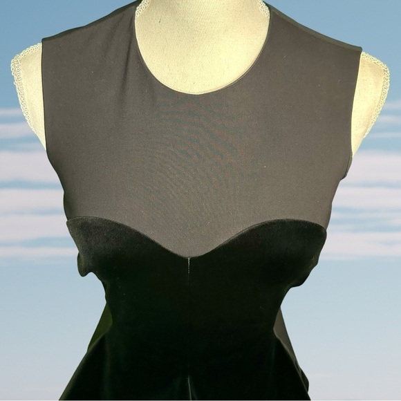 Stella McCartney Fall 2011 RTW Black Velvet Peplum Bodycon Dress Size 2 - Picture 7 of 16